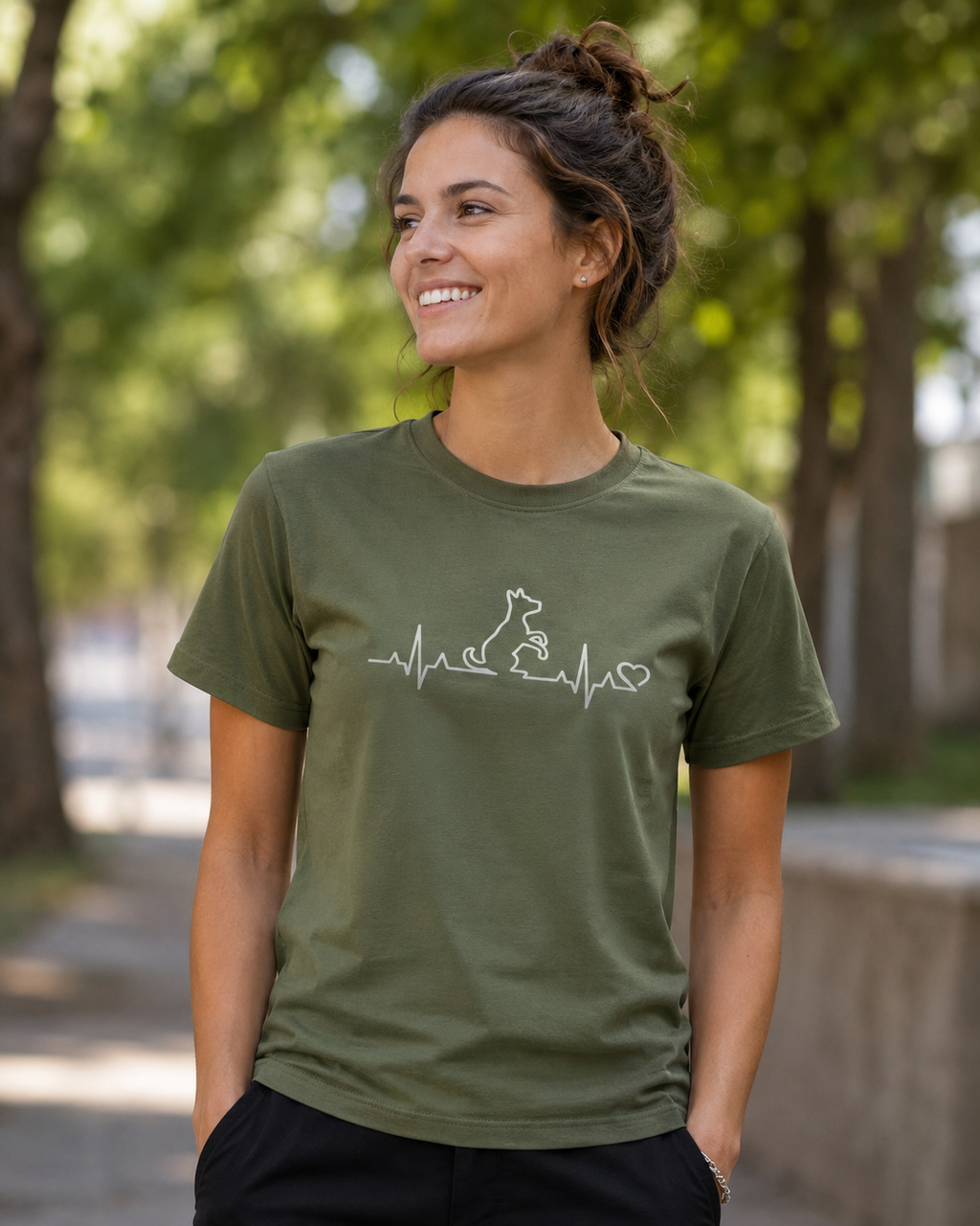 New Classic-T Women 029361 "Ein Herz für Hunde"