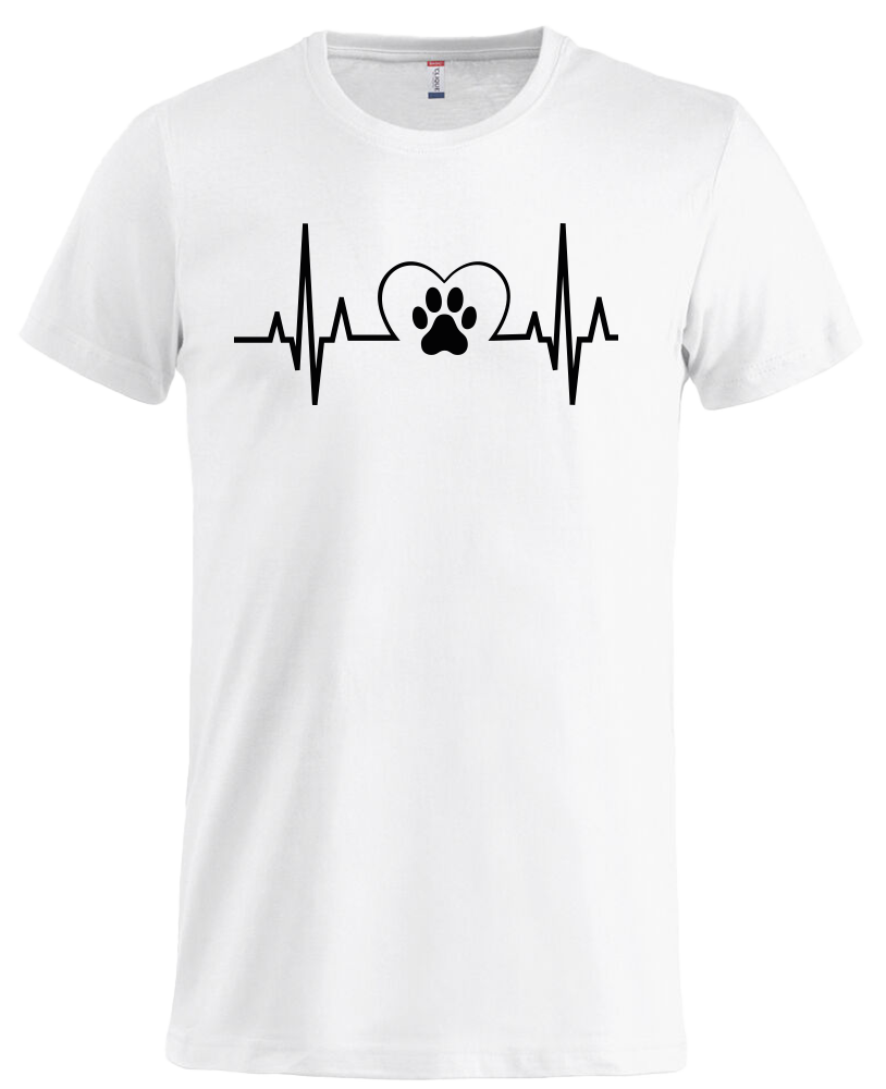 Basic-T mit Aufdruck Hundeliebhaber