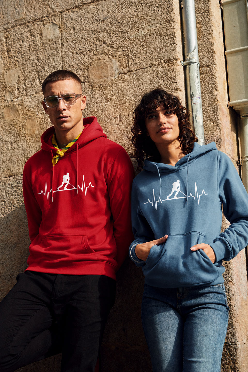 Miami Hoody mit Herz für Ice Hockey