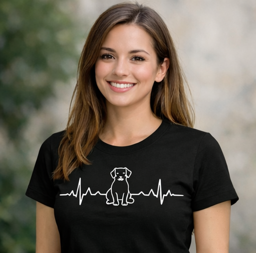 Basic-T mit Herz für Hunde