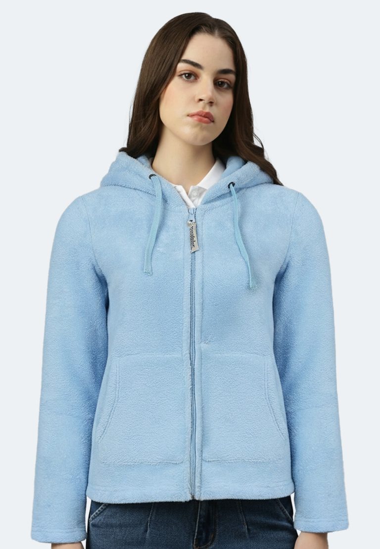 Damen Kuschel-Hoodie aus 100 % recyceltem Polyester Fleece