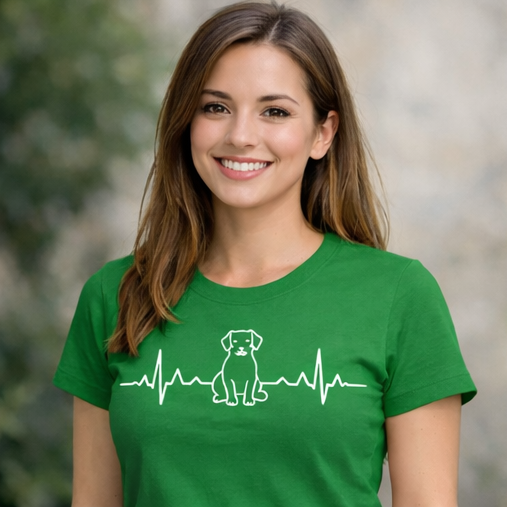 Basic-T mit Herz für Hunde